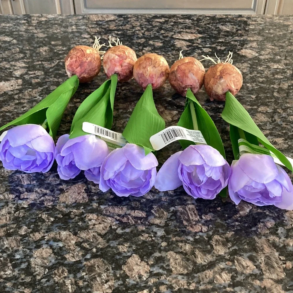 ASHLAND FAUX TULIP BULBS SET OF 8 NWT